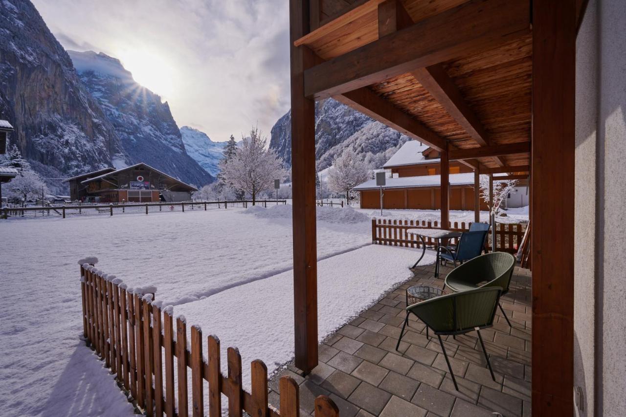 Apartment Truemmelbach, Comfortabl & Cozy, Private Terrace With Best Views Lauterbrunnen Eksteriør billede